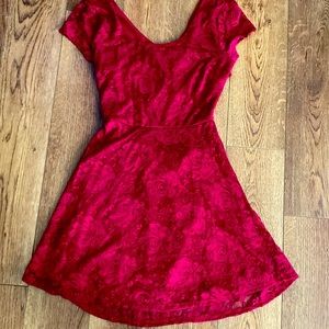 Wet Seal rose dress with cross back